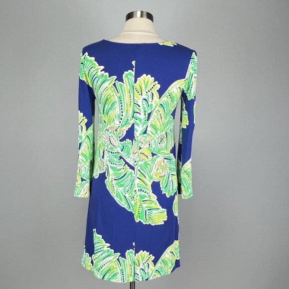 Lilly Pulitzer Womens Ophelia Swing Dress Iris Blue Latitude Adjustment size S - Picture 9 of 16